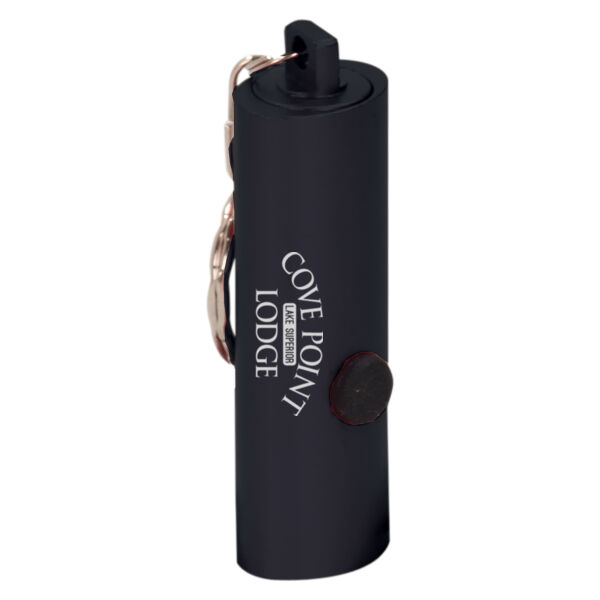 Cove Point - Black 3-LED Laserable Flashlight with Keychain  Thumbnail